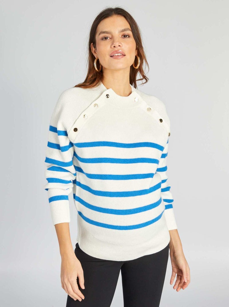 Jersey marinero de lactancia BLANCO - Kiabi