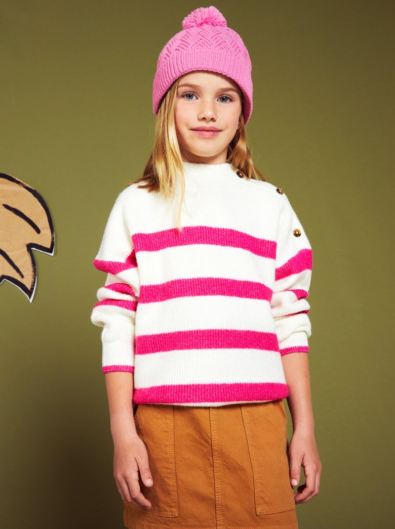 Jersey marinero de manga larga ROSA - Kiabi