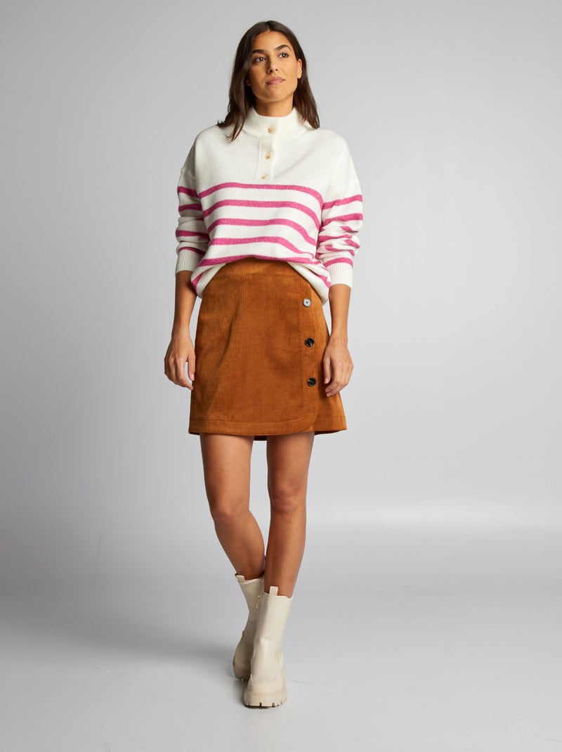 Jersey marinero de punto BLANCO - Kiabi