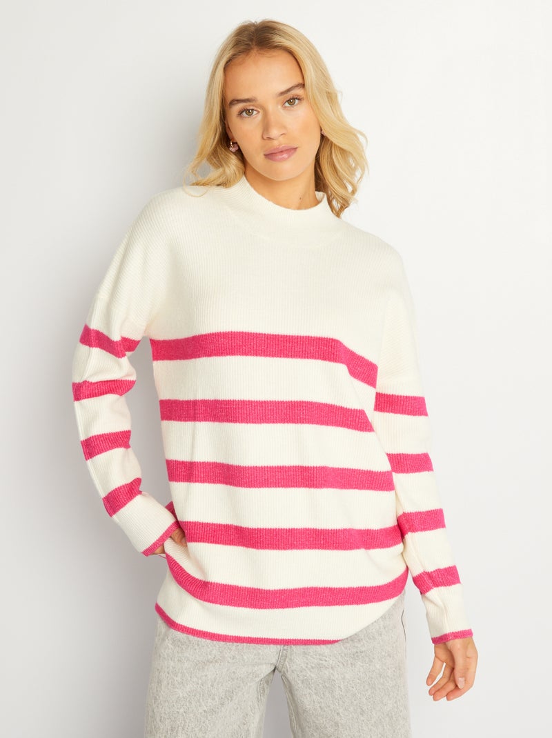 Jersey marinero de punto BLANCO - Kiabi