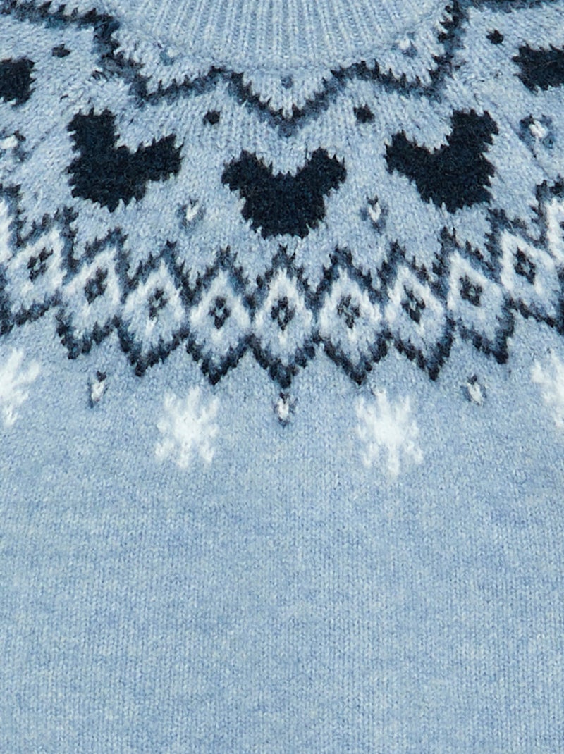 Jersey 'Mickey' 'Disney' de cuello redondo Azul - Kiabi