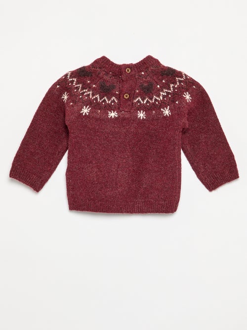 Jersey 'Mickey' 'Disney' de cuello redondo 'Navidad' - Kiabi