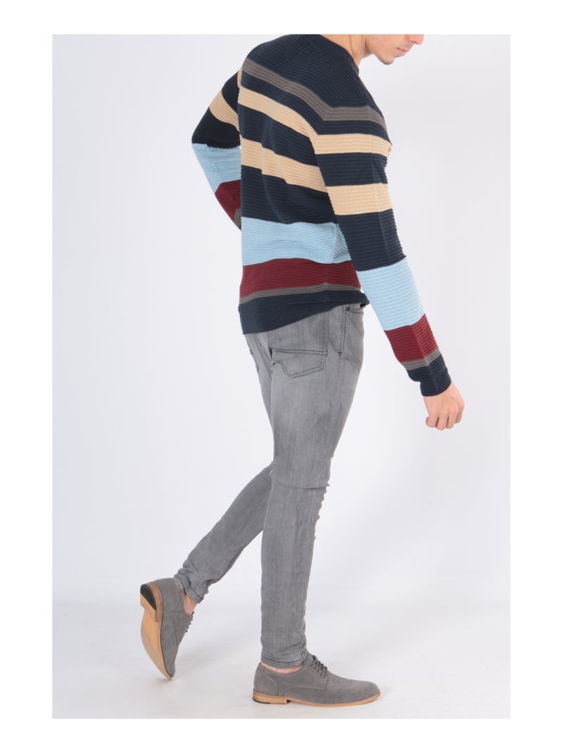 Jersey multicolor Azul gris - Kiabi