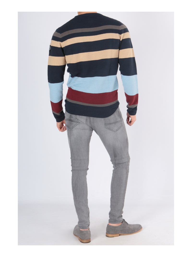 Jersey multicolor Azul gris - Kiabi