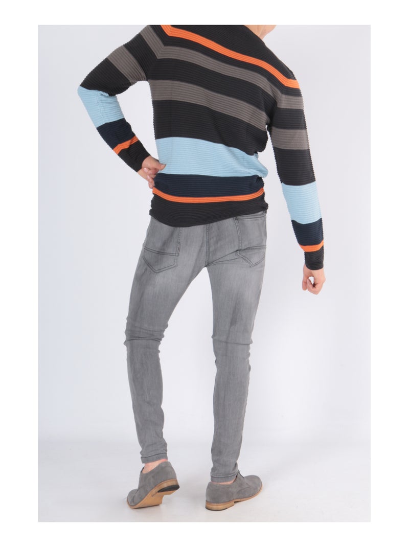 Jersey multicolor Negro Naranja - Kiabi