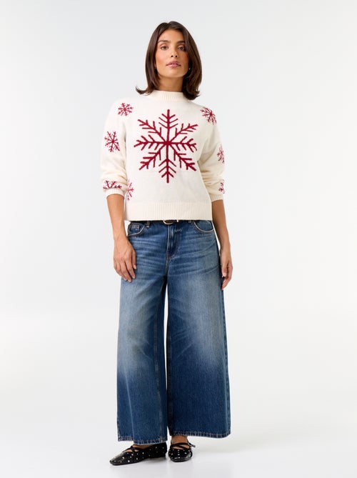 Jersey 'Navidad' con motivo de punto grueso - Kiabi Jersey 'Navidad' con motivo de punto grueso - Kiabi