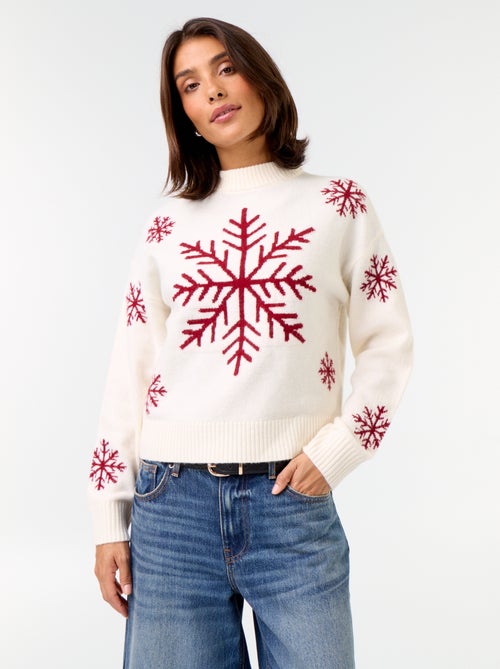 Jersey 'Navidad' con motivo de punto grueso - Kiabi Jersey 'Navidad' con motivo de punto grueso - Kiabi