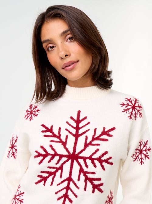 Jersey 'Navidad' con motivo de punto grueso - Kiabi Jersey 'Navidad' con motivo de punto grueso - Kiabi