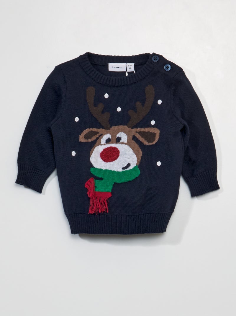 Jersey navideño AZUL - Kiabi