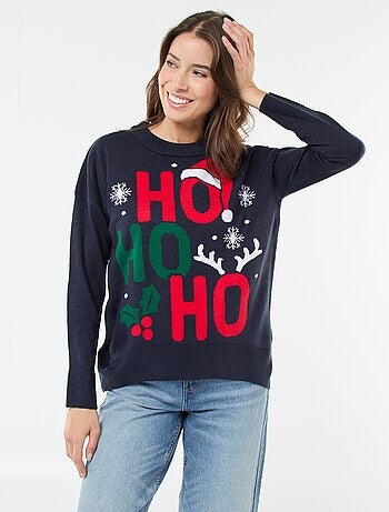 Jersey navideño con diseño jacquard