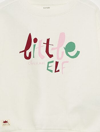 Jersey navideño con estampado de algodón