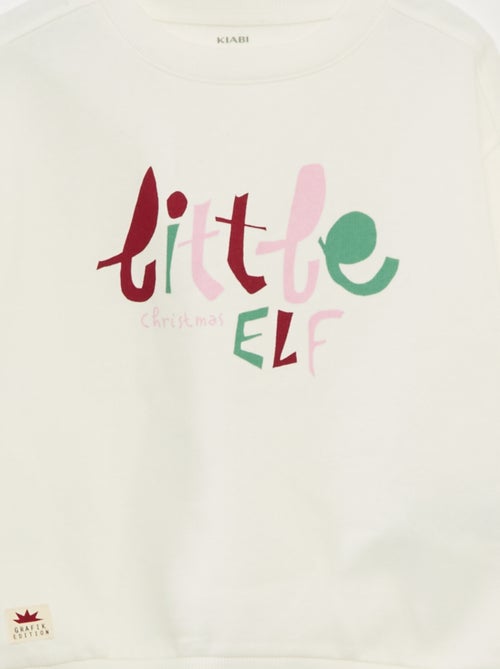 Jersey navideño con estampado de algodón - Kiabi