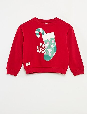 Jersey navideño con estampado de algodón