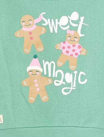 Jersey navideño con estampado de algodón