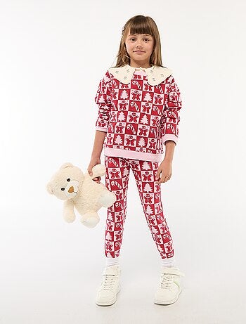 Jersey navideño con estampado de algodón