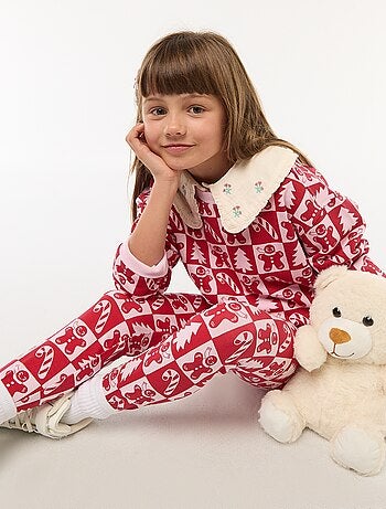 Jersey navideño con estampado de algodón