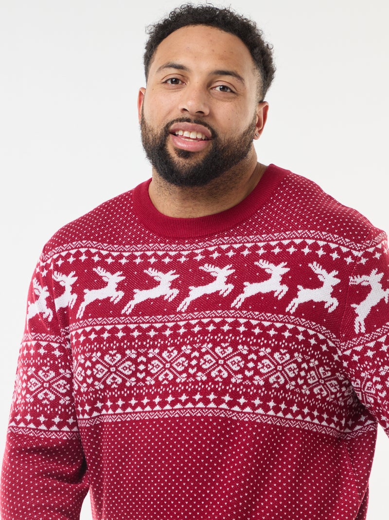 Sudadera Navideña Para Hombre – Cuello Redondo, Manga Larga Y Estampado Festivo