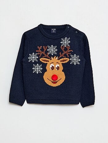 Jersey navideño de cuello redondo