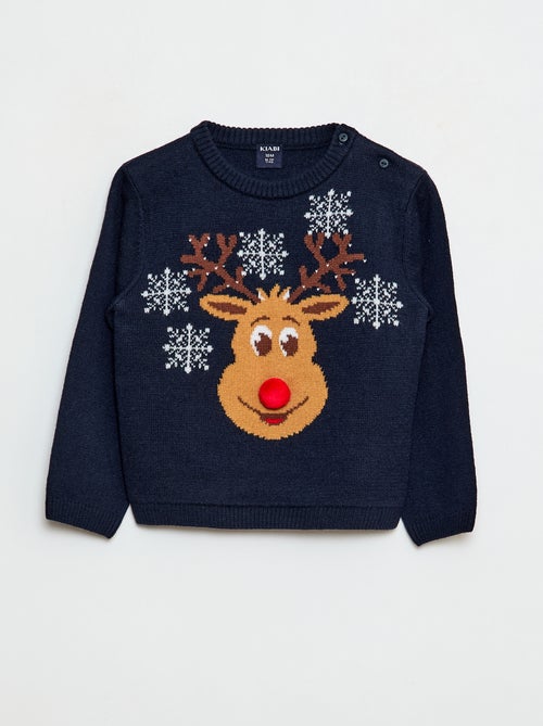 Jersey navideño de cuello redondo - Kiabi