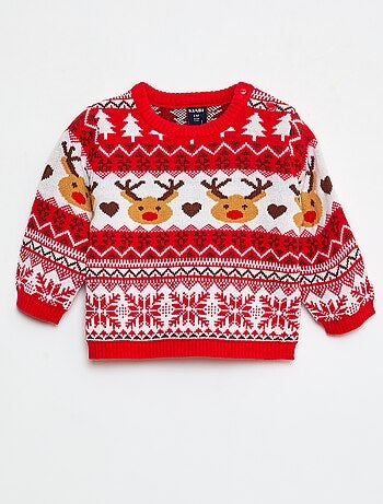 Jersey navideño de cuello redondo