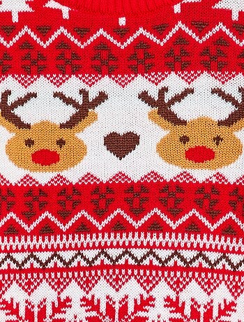 Jersey navideño de cuello redondo