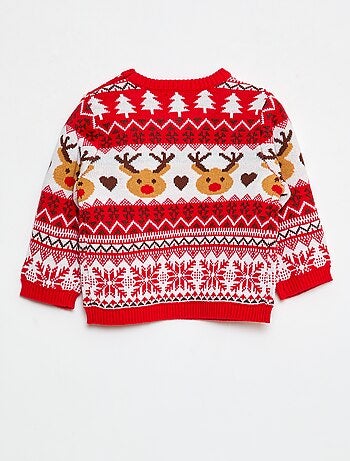 Jersey navideño de cuello redondo