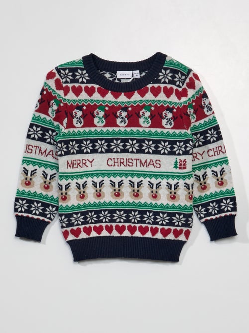 Jersey navideño de punto jacquard 'Name it' - Kiabi