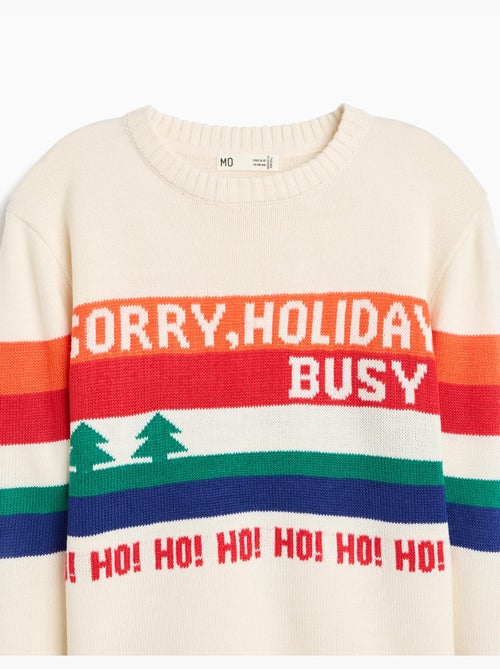 Jersey navideño de punto, mo fashion - Kiabi