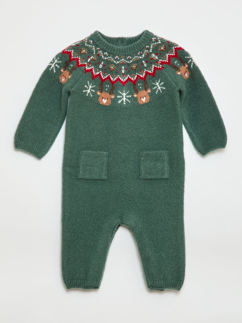 Jersey navideño de punto Verde Bebé niño Kiabi