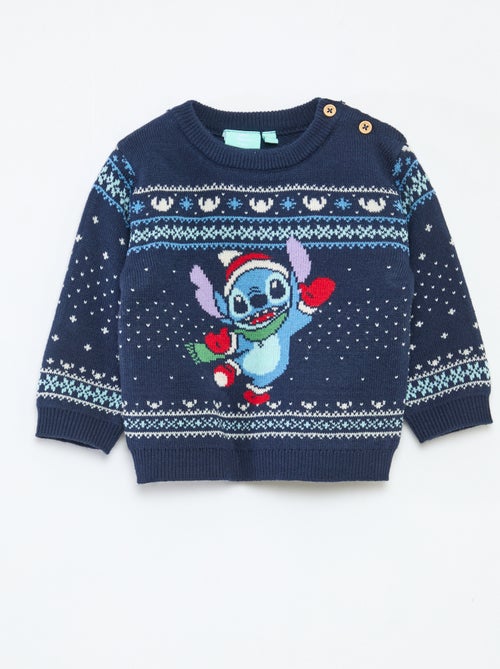 Jersey navideño 'Disney' 'Stitch' de punto - Kiabi