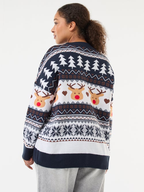 Jersey navideño en jacquard 'reno' - Kiabi