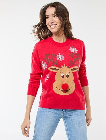 Jersey navideño estampado 'reno'