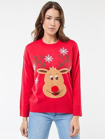 Jersey navideño estampado 'reno'