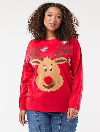 Jersey navideño estampado 'reno'