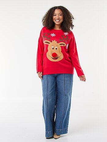 Jersey navideño estampado 'reno'