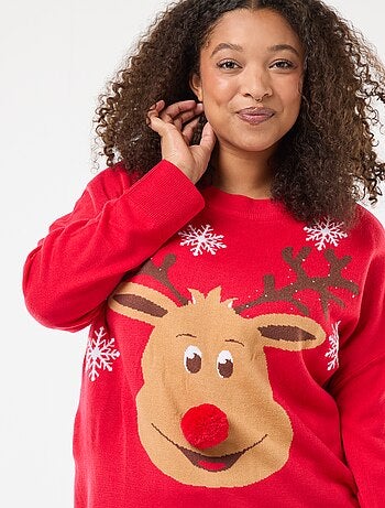 Jersey navideño estampado 'reno'