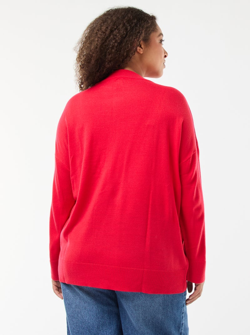 Jersey navideño estampado 'reno' Rojo - Kiabi