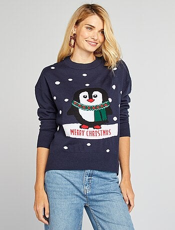 Jersey navideño pingüino