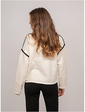 Jersey oversize con mensaje bordado "lucky me" kevisse