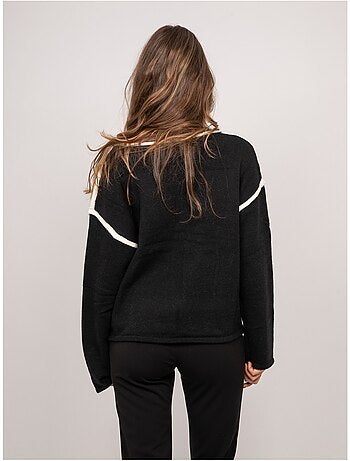 Jersey oversize con mensaje bordado "lucky me" kevisse