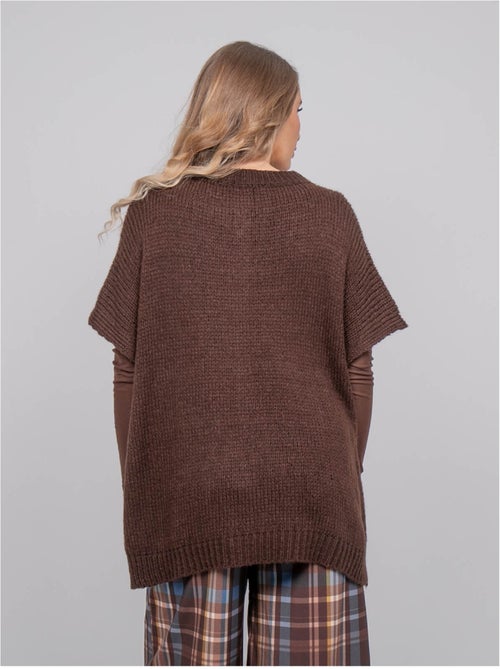 Jersey oversize de manga corta de punto grueso kireve - Kiabi Jersey oversize de manga corta de punto grueso kireve - Kiabi