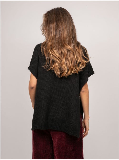 Jersey oversize de manga corta de punto grueso kireve - Kiabi Jersey oversize de manga corta de punto grueso kireve - Kiabi