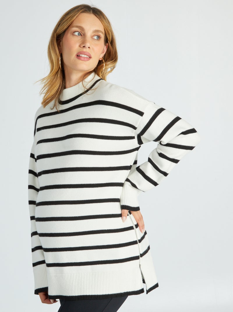 Jersey oversize marinero premamá NEGRO - Kiabi