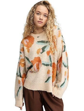 Jersey oversize punto mujer mujer mainau-w sand