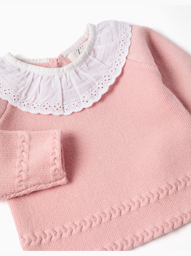 Jersey + pantalón corto de punto Rosa claro - Kiabi