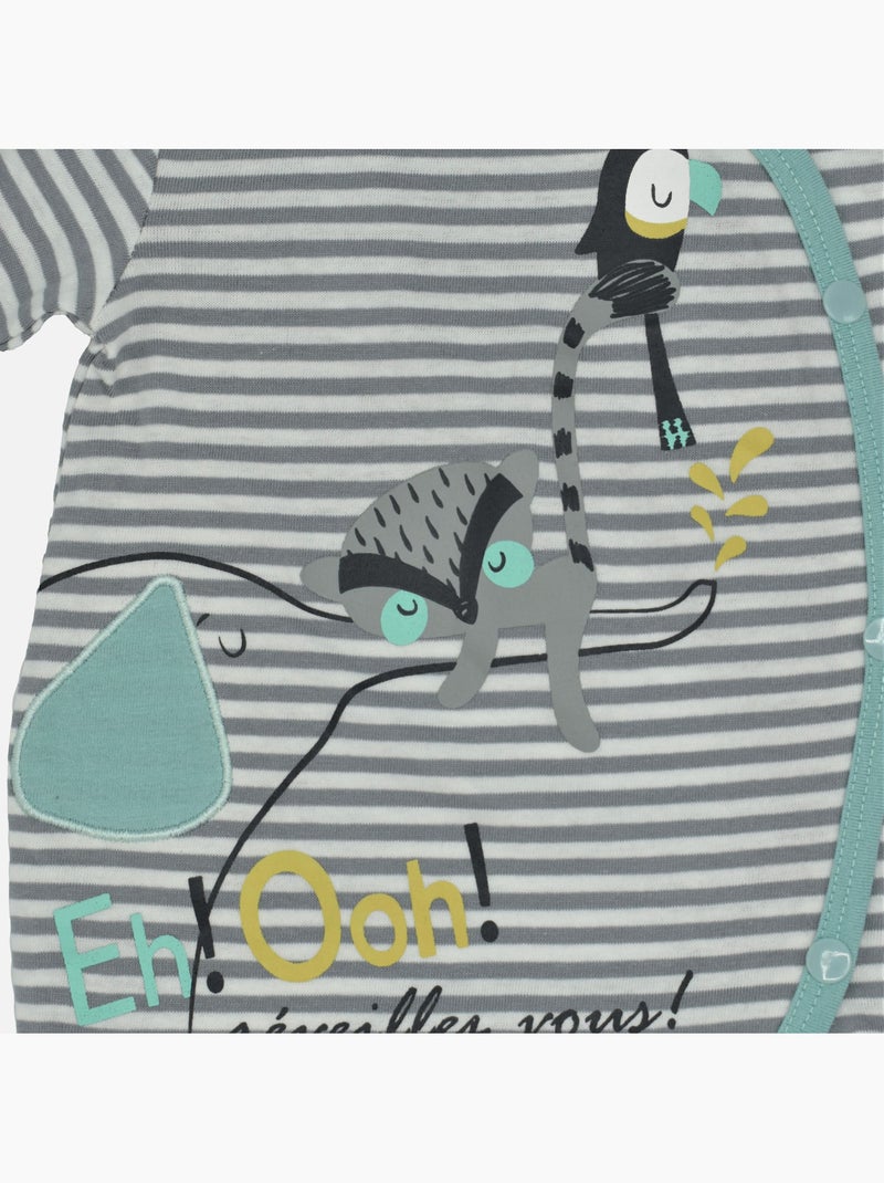 Jersey para dormir bien 'Mini Tropical' 'DOO&BO' Azul turquesa - Kiabi