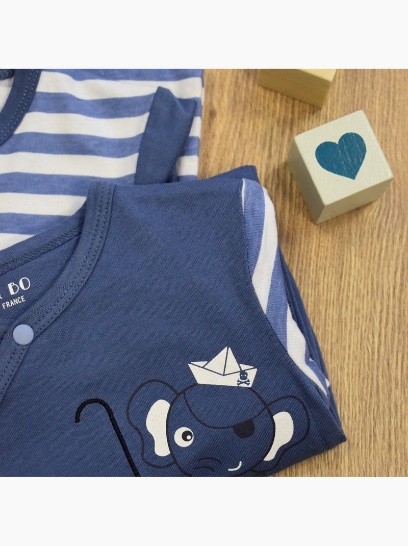 Jersey para dormir bien sin pies 'Mini Sailor' DOO&BO Azul marino - Kiabi