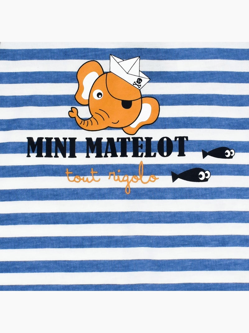 Jersey para dormir bien sin pies 'Mini Sailor' DOO&BO Azul marino - Kiabi