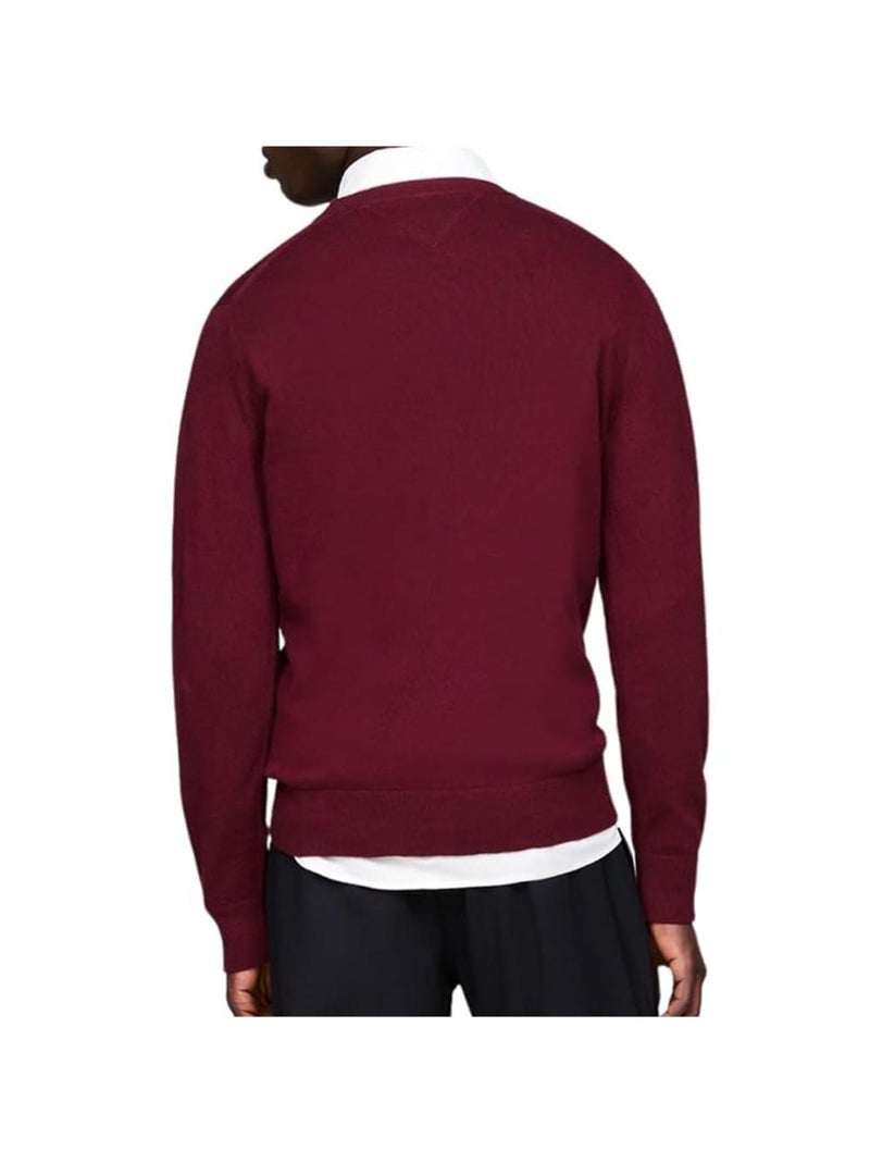 Jersey para hombre Tommy Hilfiger Essential Crew Burdeos - Kiabi