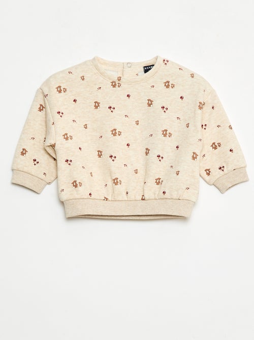 Jersey polar con estampado - Kiabi